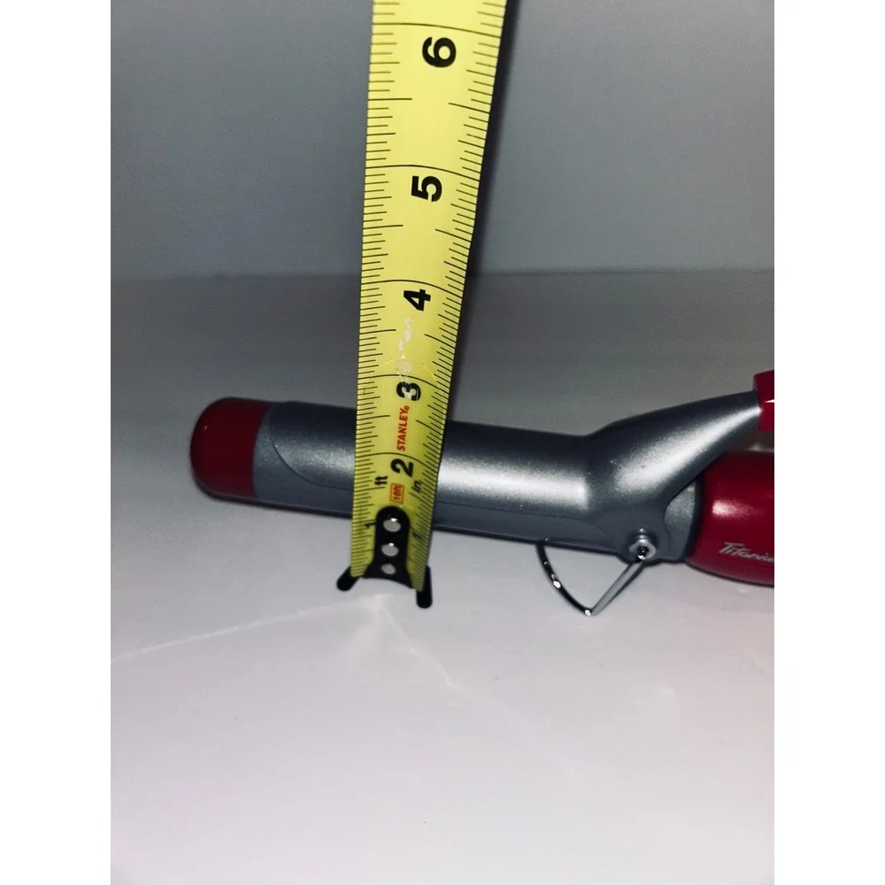 BaBylissPRO Titanium Xtreme 1 1/4 Inch Curling Iron Red Hair Styler TESTED